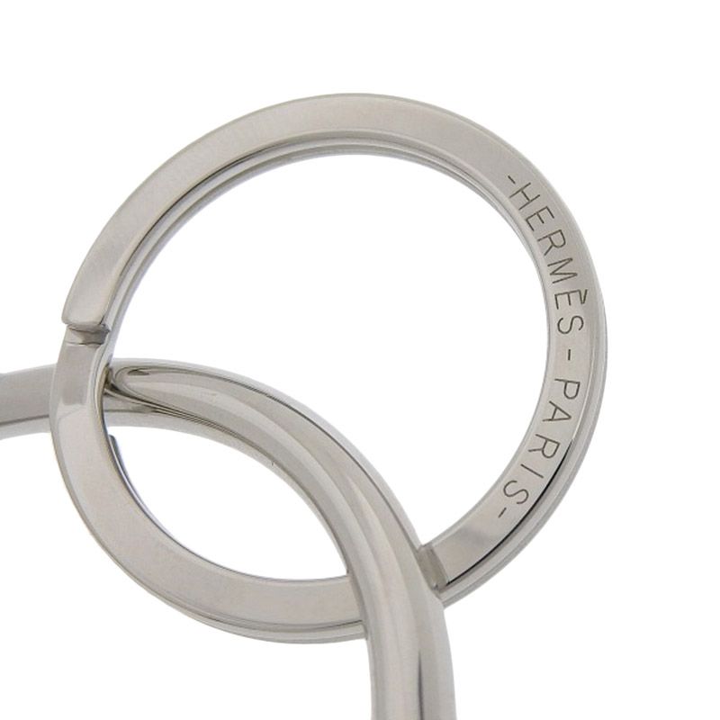 エルメス HERMES シュバル キーリング メタル シルバー色 美品