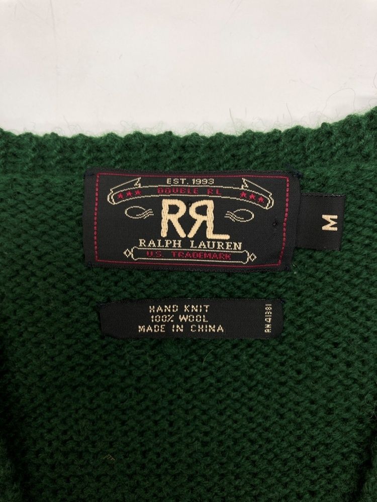 ダブルアールエル　カウチンベスト　トナカイ　三つ星タグ　ノルディック柄 ダブルアールエル RRL 90s WOOL VEST ウール ベスト カウチン