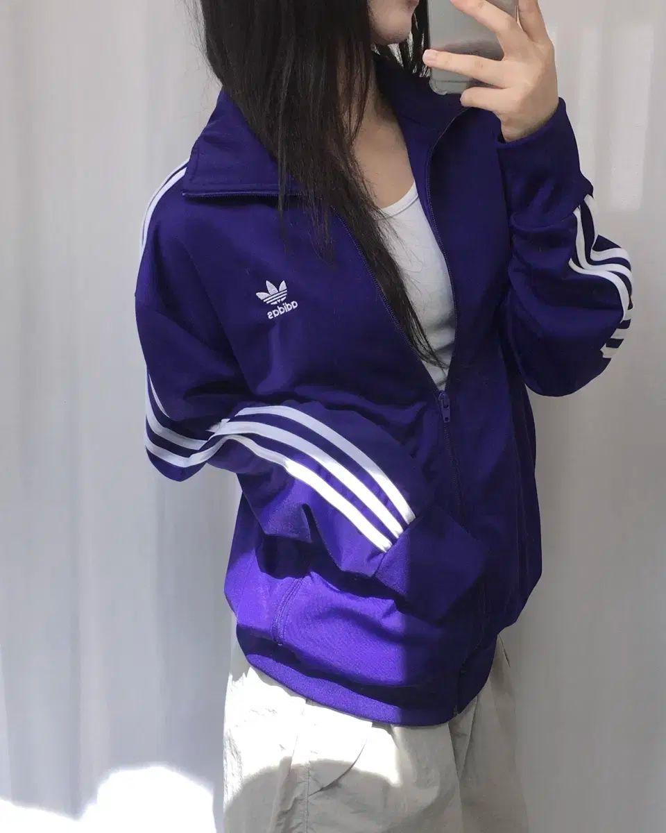 Adidas adidas アディダス 紫 ファイヤーバード トラックトップス