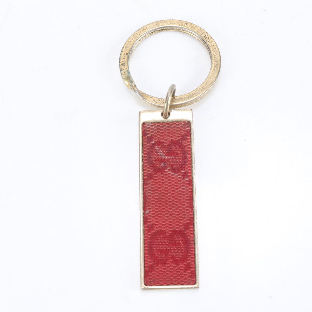 グッチ　キーリング　キーホルダー　バッグチャーム　赤レッド　ゴールド金具 箱付き グッチ キーリング キーホルダー バッグチャーム 赤レッド