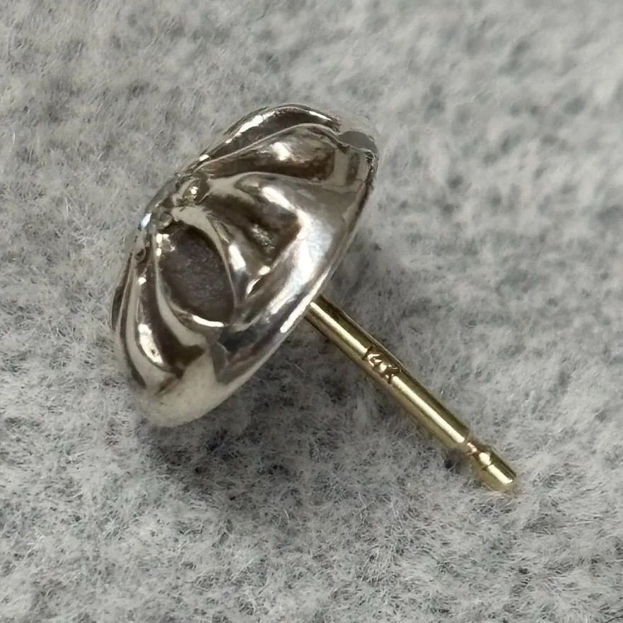 クロムハーツ STUD CRSBLL DIA/クロスボールスタッド 1ダイヤ/シルバー