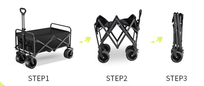 アウトドアキャンピングカー折り畳みピクニックキャンプ手押し旅行キャンプ引き車小トレーラー