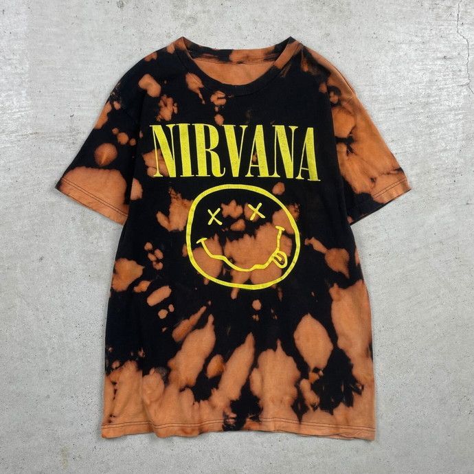 00年代 NIRVANA ニルヴァーナ スマイル バンドTシャツ バンT ブリーチ 