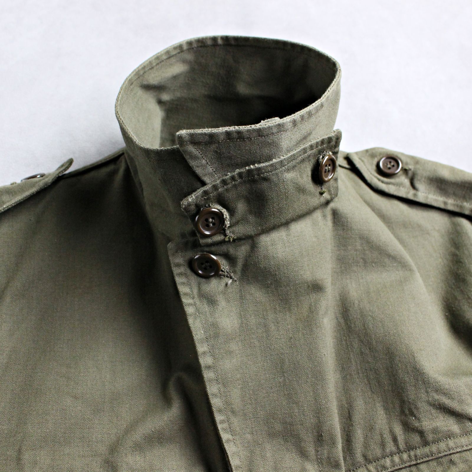 FRENCH MILITARY フランス軍 M47 ジャケット 後期 ヘリンボーンツイル ミリタリー フィールドジャケット size46