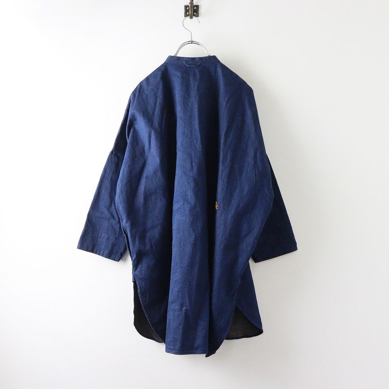 45 R rpm フォーティファイブアール ONEONE いろいろデニムのプルフリルチュニック インディゴ ネイビー