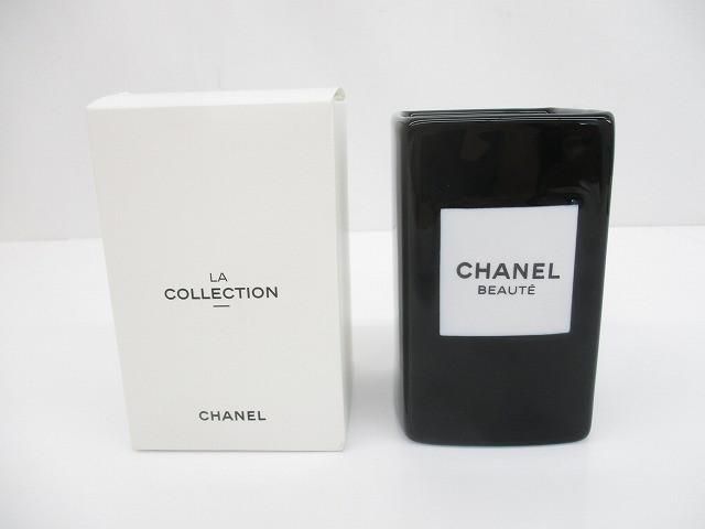 シャネル CHANEL 陶器 ノベルティ メイク ブラシスタンド ブラック ホワイト レディース