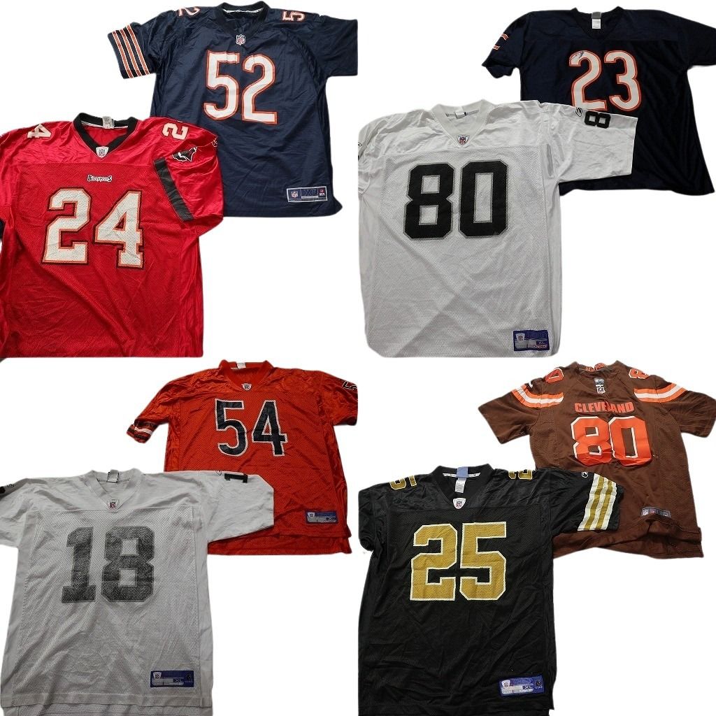 古着卸 NFL ゲームシャツ ユニフォーム 8枚セット メンズ XL プロチーム ナンバリング 古着 NA6158