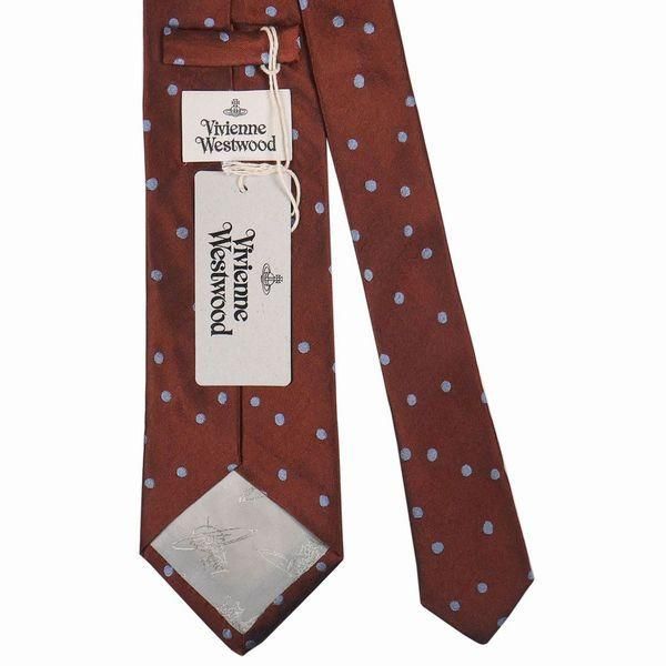 タイユアタイTIE YOUR TIE小紋柄シルク9cm幅ビジネスネクタイ茶 TIE