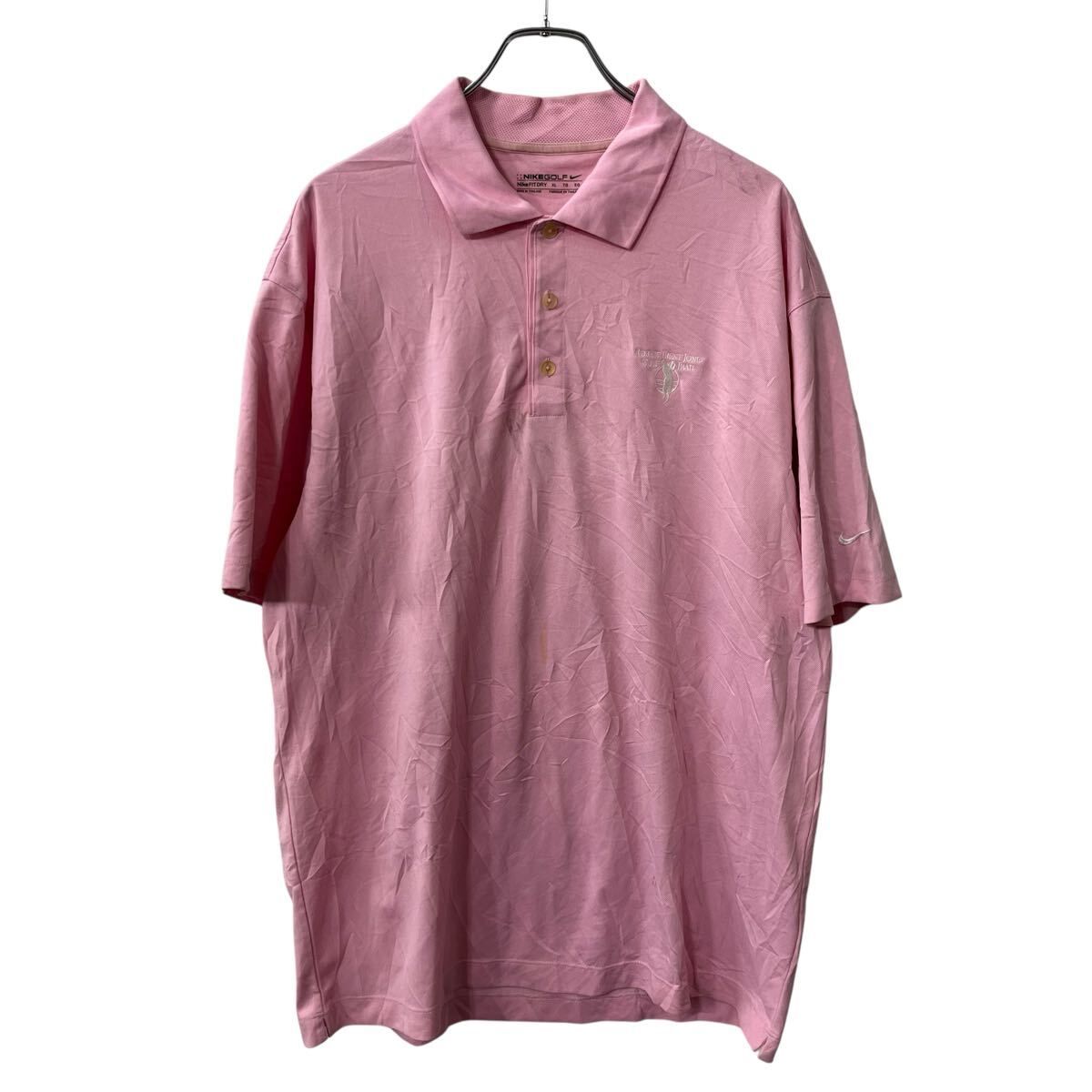 NIKE GOLF メンズポロシャツ XL ピンク NIKE GOLF 半袖 ポロシャツ XL ピンク ナイキゴルフ スポーツ