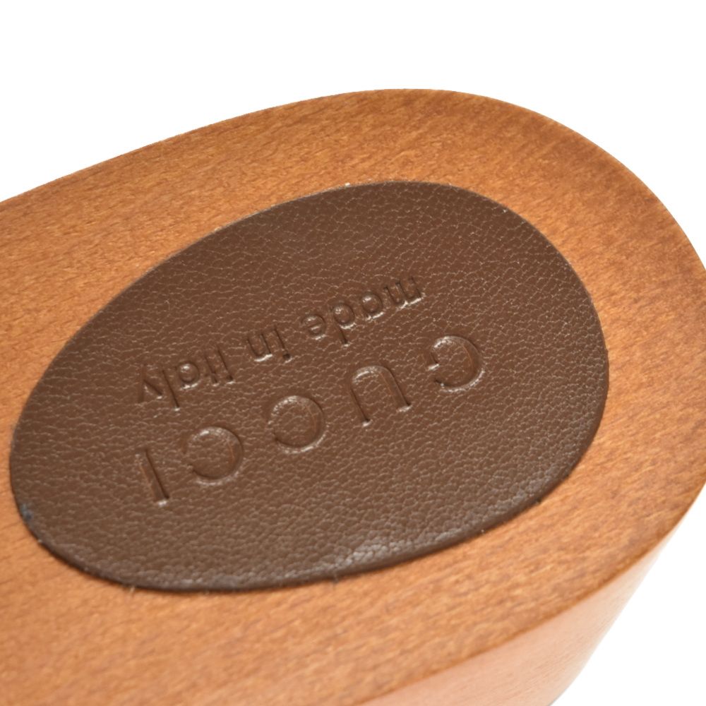 GUCCI (グッチ) 22AW 699187 ホースビット GG柄 ブラウン サンダル