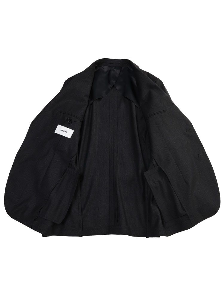 【美品】 LARDINI ラルディーニ スーツ ヘリンボーン Mサイズ LARDINI (ラルディーニ) ヘリンボーンピーク シングル 2ツ釦