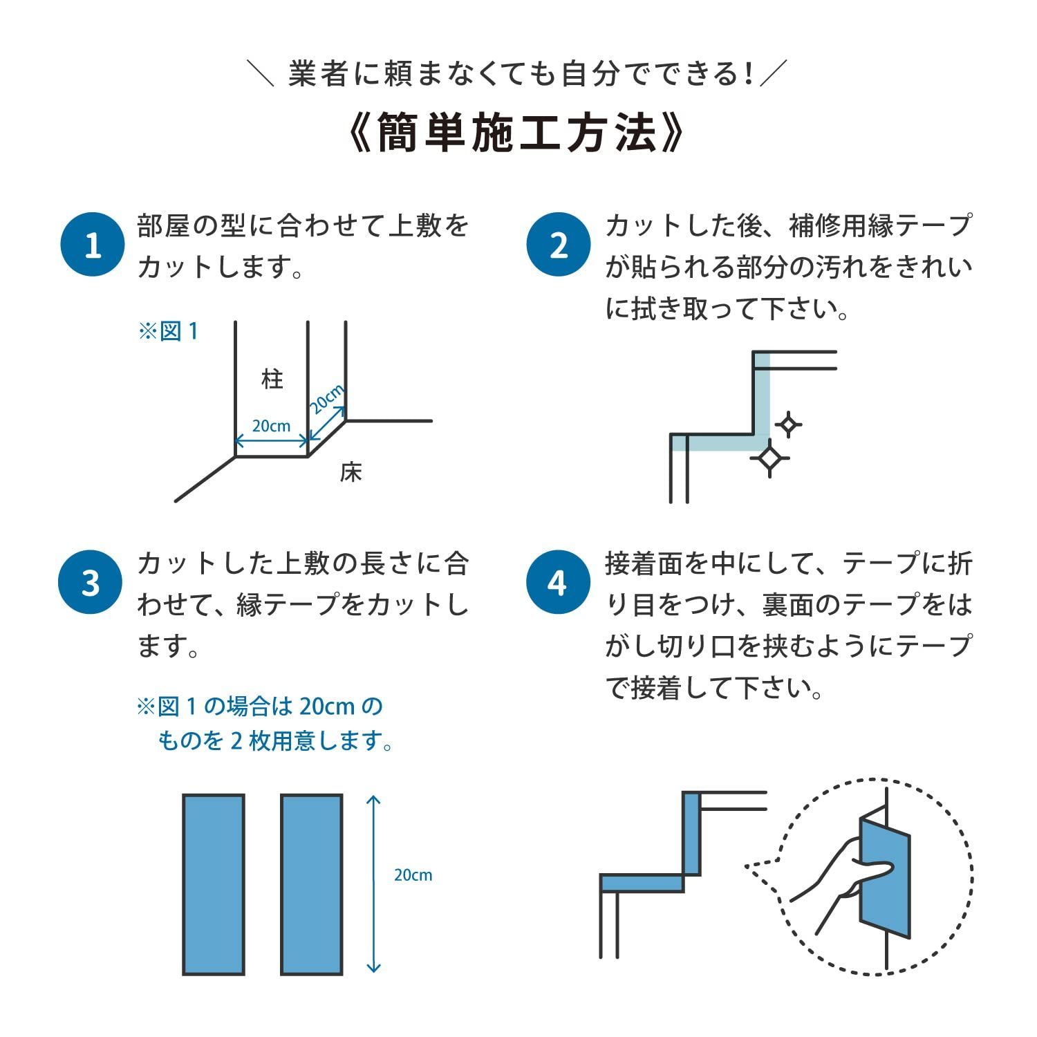 数量 撥水 自分でハサミでカットOK 江戸間8畳 い草カーペット 裏貼り付き フリーカット上敷き 萩原 Hagihara