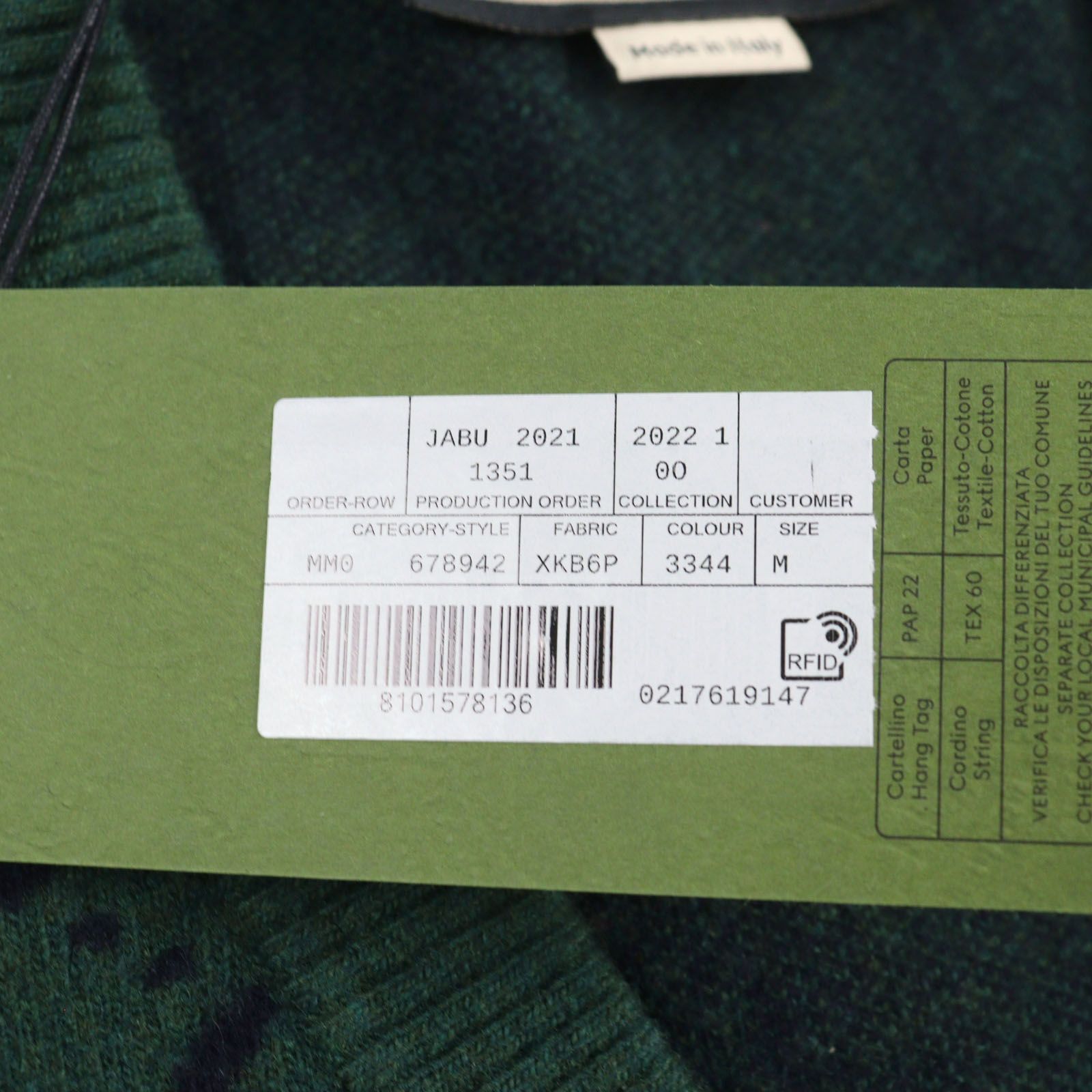 未使用品○GUCCI グッチ 22SS 678942 ウール100% GGジャガード Vネック