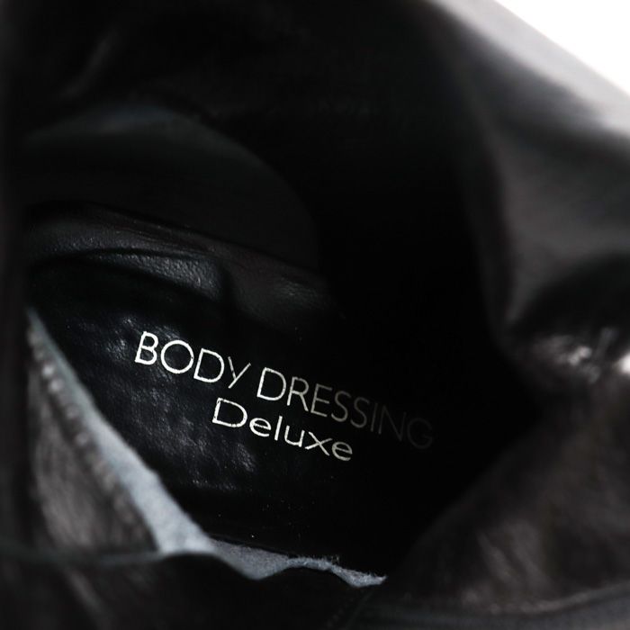 ボディドレッシングデラックス ロングブーツ 本革レザー 日本製 シューズ 靴 黒 レディース 23.5cmサイズ ブラック BODY DRESSING Deluxe 【中古】 - メルカリ