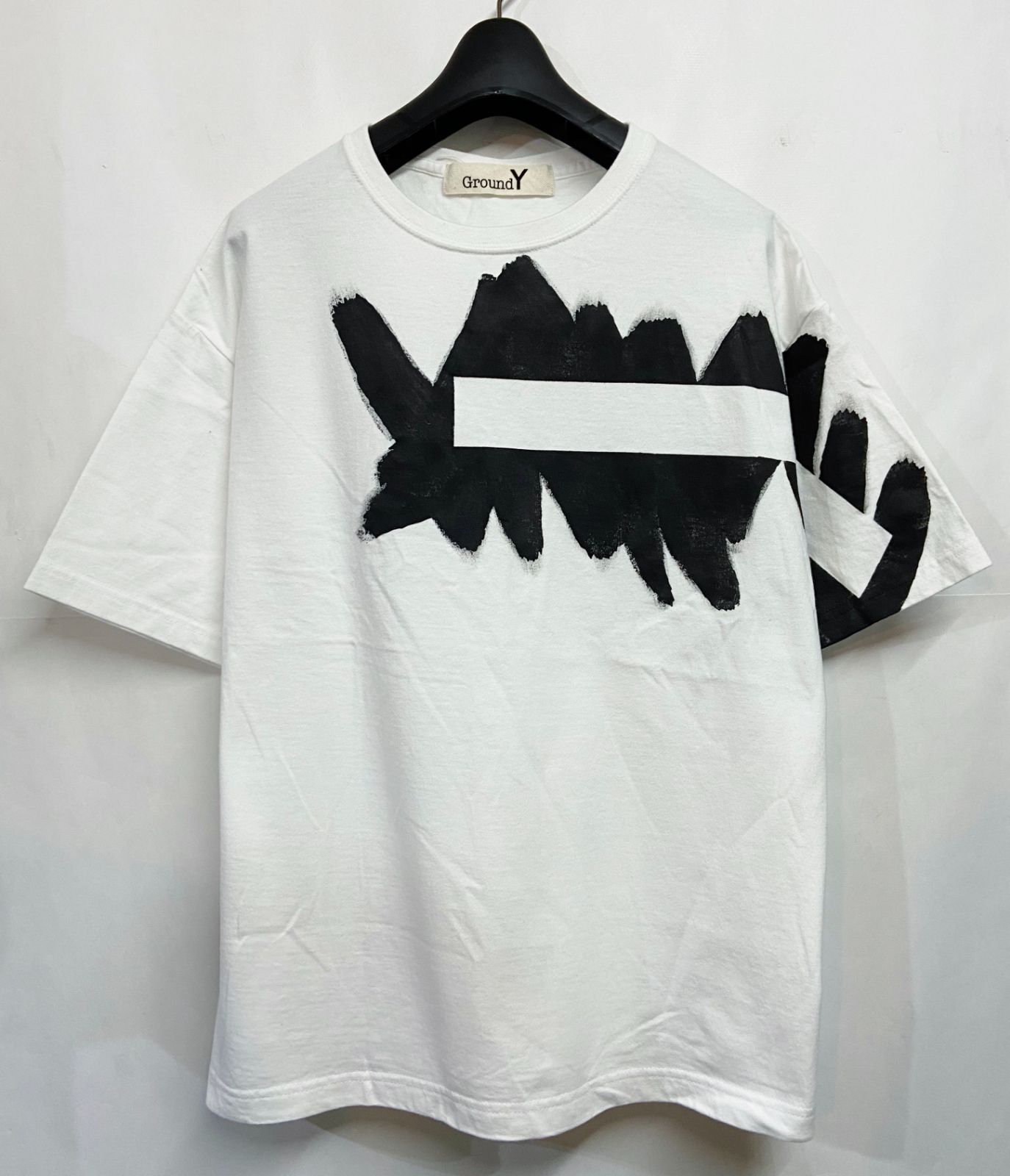 Yohji Yamamoto GroundY｜ヨウジヤマモト グランドワイ GN-T46-071 5.6oz cotton Jersey Painted Big T-Shirt C ペイント Tシャツ