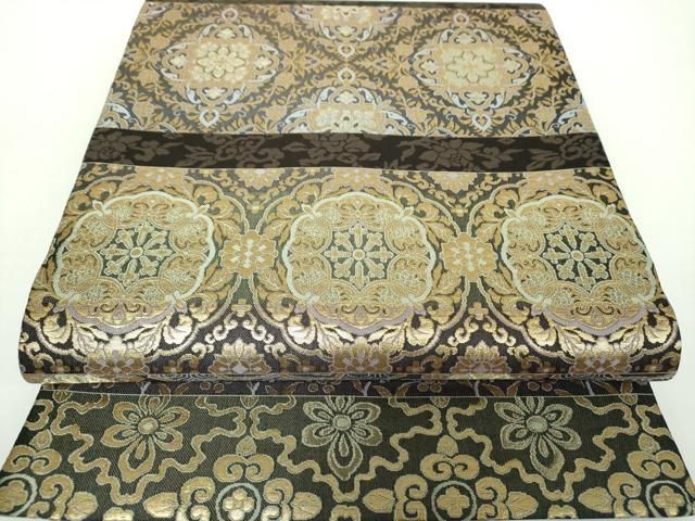 平和屋着物 全景全通柄袋帯 吉祥百八段 金糸 さが美扱い 正絹 DAAX4565ps