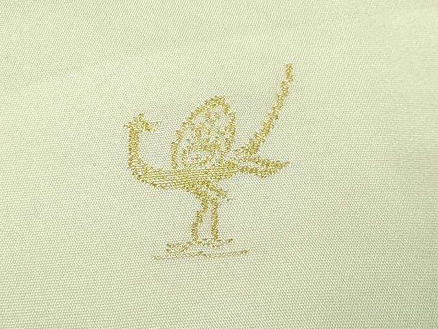 平和屋本店□極上 西陣 白綾苑大庭 六通柄袋帯 正倉院花唐草 金糸 逸品