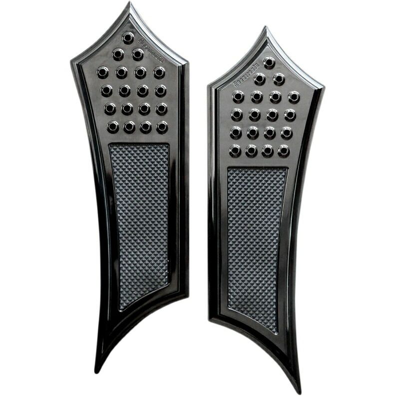 INSTIGATOR EXTENDED DRILLED ドライバーフロアボード BLACK|2012〜16年FLD 1986〜17年FLソフテイル 1984年以降ツーリング トライク