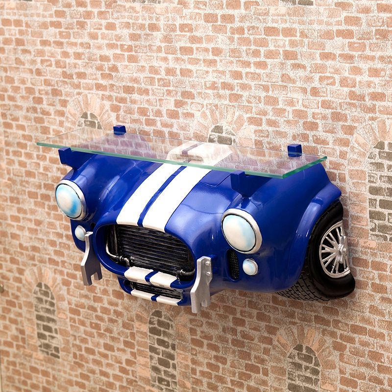 シェルフ 収納 棚 オールディーズ CAR HEAD BLUE CAR Amazon｜秋月貿易