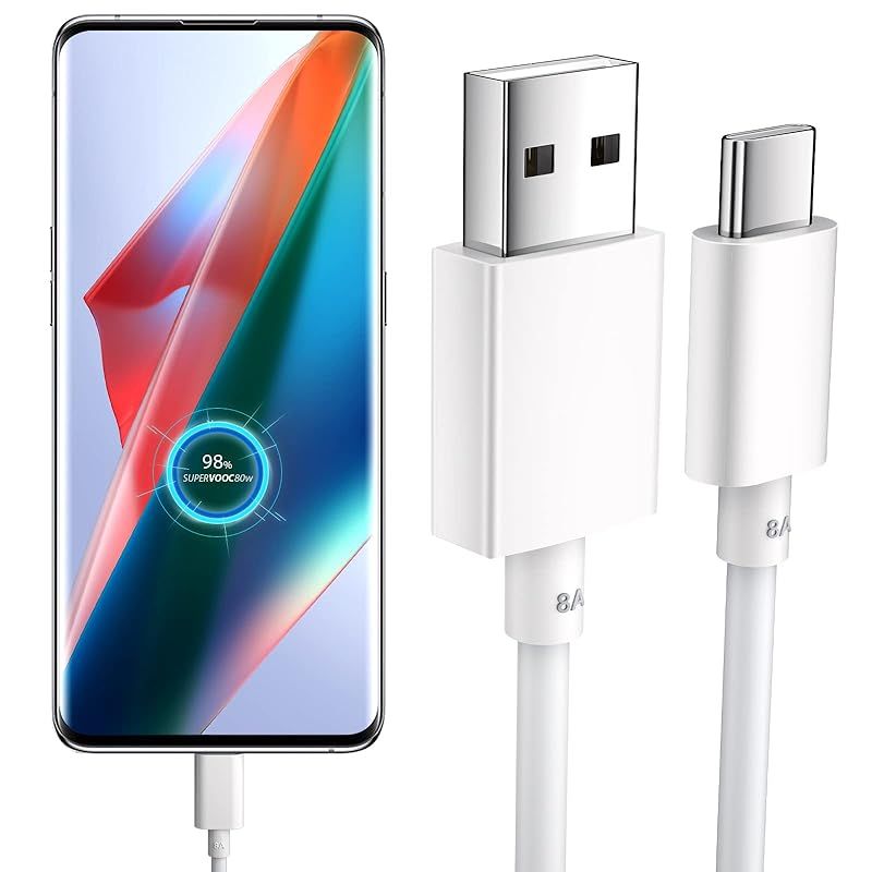 USB Type-Cケーブル1M 80W 8A OPPO用 充電ケーブル オッポ SuperVOOCフラッシュチャージ対応 OPPO Reno5  a/Reno7A/Reno9 A/Find X3 Pro/A54 5G/A73/A77超急速充電 usbc ケーブ - メルカリ