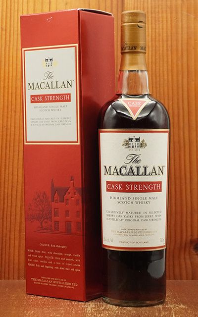 箱入 箱 ラベルにスレ汚れ有り ザ マッカラン カスク ストレングス ハイランド シングル モルト スコッチ ウイスキー シェリーカスク