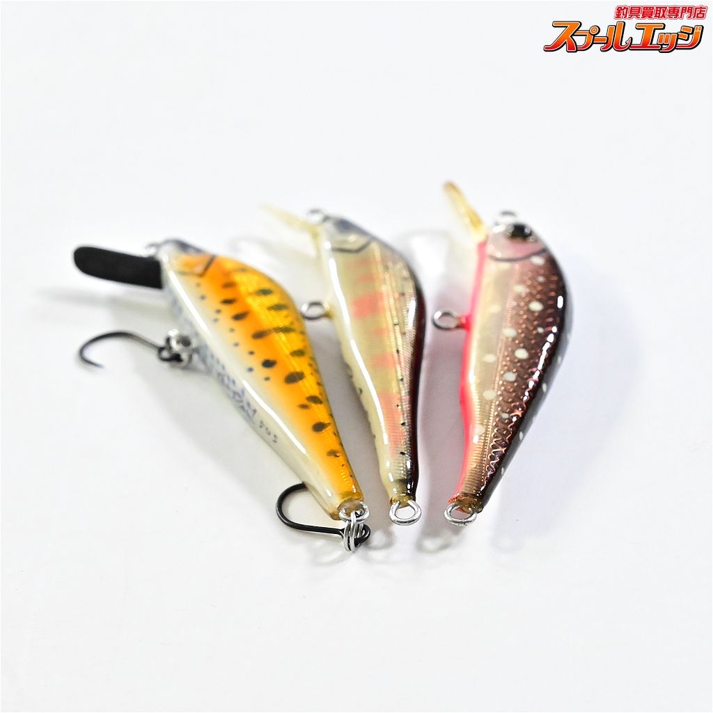 3個セット バルサハンドメイドミノー淡水用ルアー