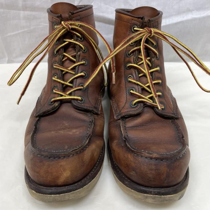 RED WING レッドウィング 革靴 E875 9599378 レザー ブラウン ブーツ レースアップ ソール減り
