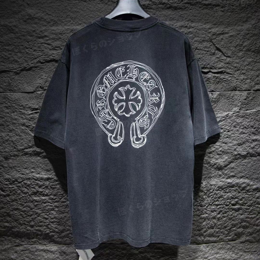 【黒/白選択可能】Chrome Hearts | クロムハーツ Ｔシャツ 半袖 カットソー ロンT  ロング Tシャツ ブラック ホワイト 黒 白