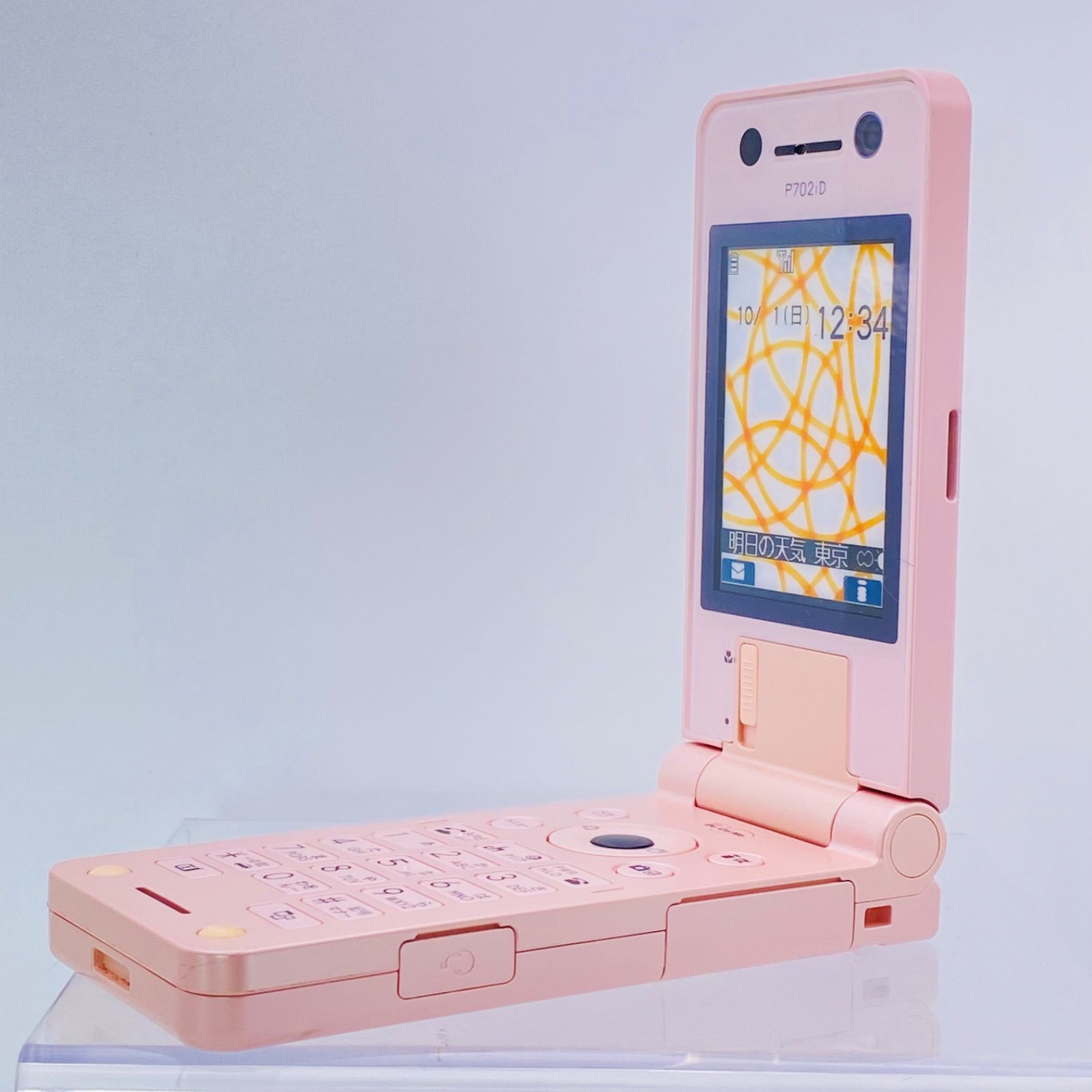 docomo FOMA P702iD ラウンド・コーラル モックアップ 模型