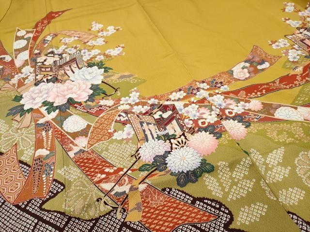 平和屋着物□豪華振袖 吉祥文様 金彩 鈴乃屋扱い 正絹 逸品