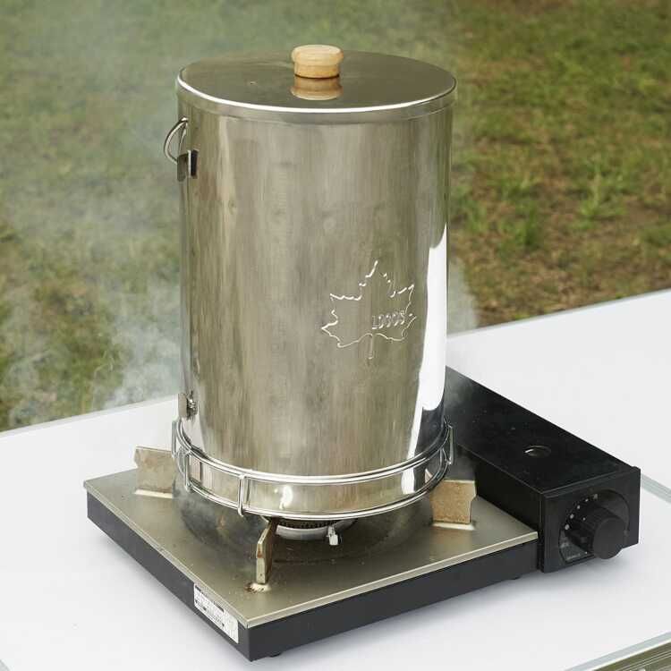 ロゴス LOGOSの森林 ファミリースモーカー 熱薫時 幅21×奥行21×高さ33cm 81066040 ♥