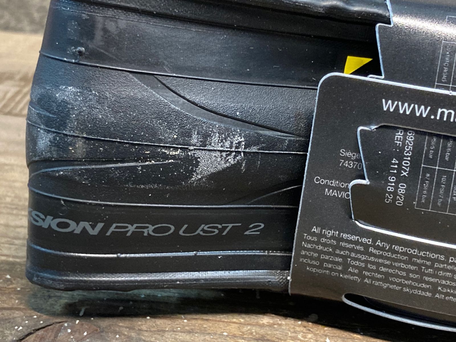 マビック イクシオンプロUST 700C 25C 2本セット ユーズド MAVICタイヤ