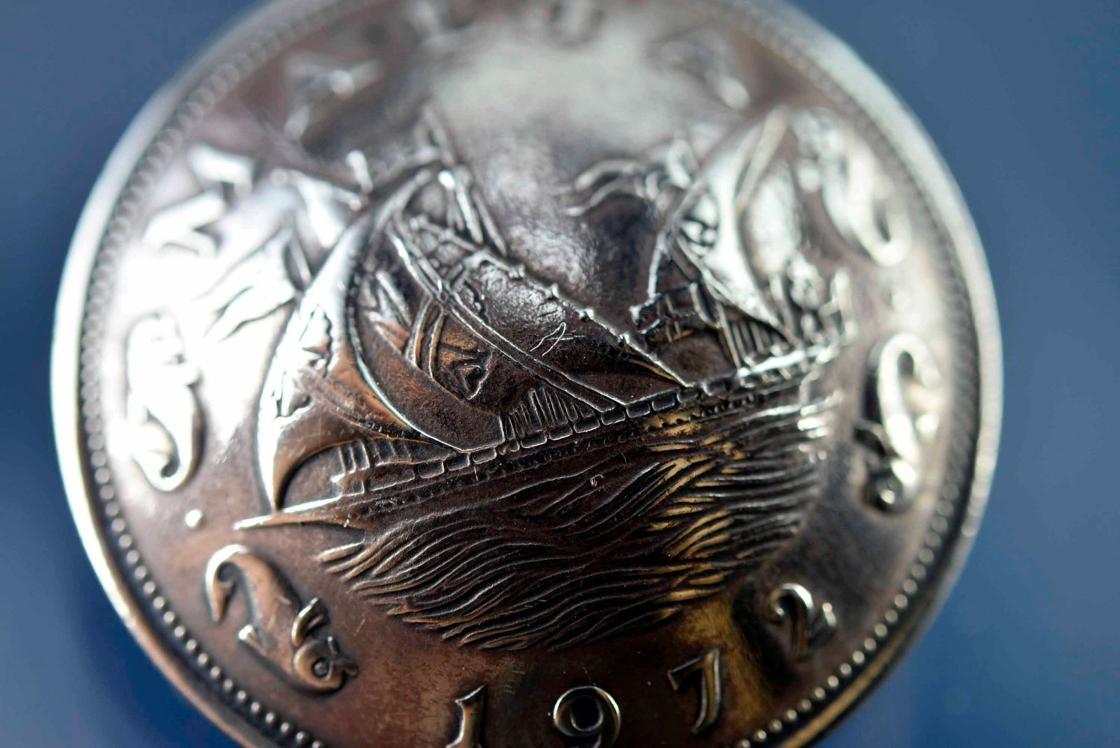 ビンテージコインコンチョ 本物コインコンチョ  コインボタン 迫力 美麗 11061-494