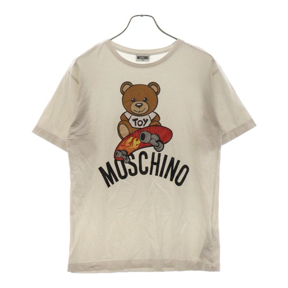 MOSCHINO (モスキーノ) スケートボード TOY BEARロゴプリント半袖Tシャツ ホワイト キッズ