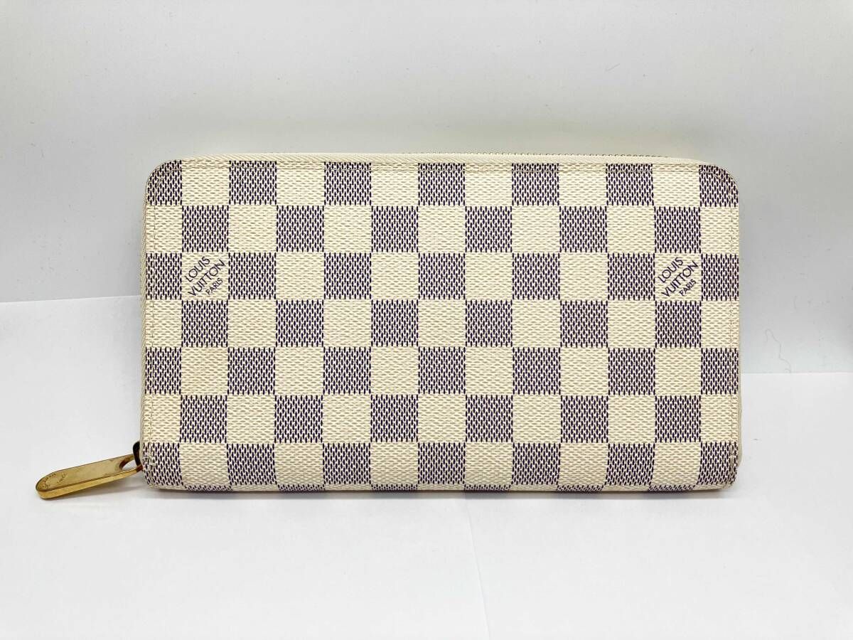 【確実正規品】良品！ルイヴィトン　アズール　ジッピーオーガナイザー LOUIS VUITTON／長財布／ダミエ アズール／ジッピー