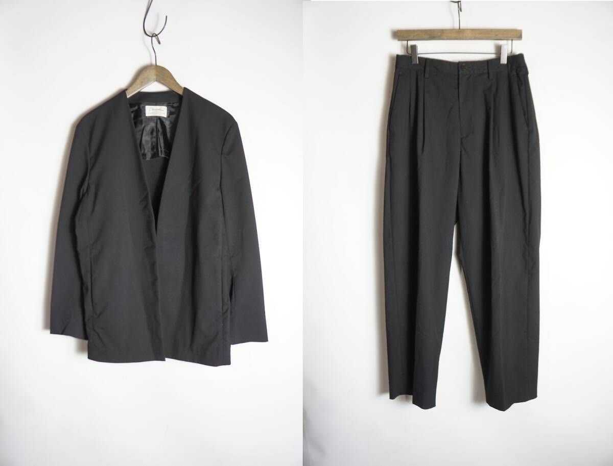 ADAM ET ROPÉ【chambrer 美品】スーツ セットアップ M L ADAM ET ROPE' ジャケット ノーカラージャケット 「Chambrer