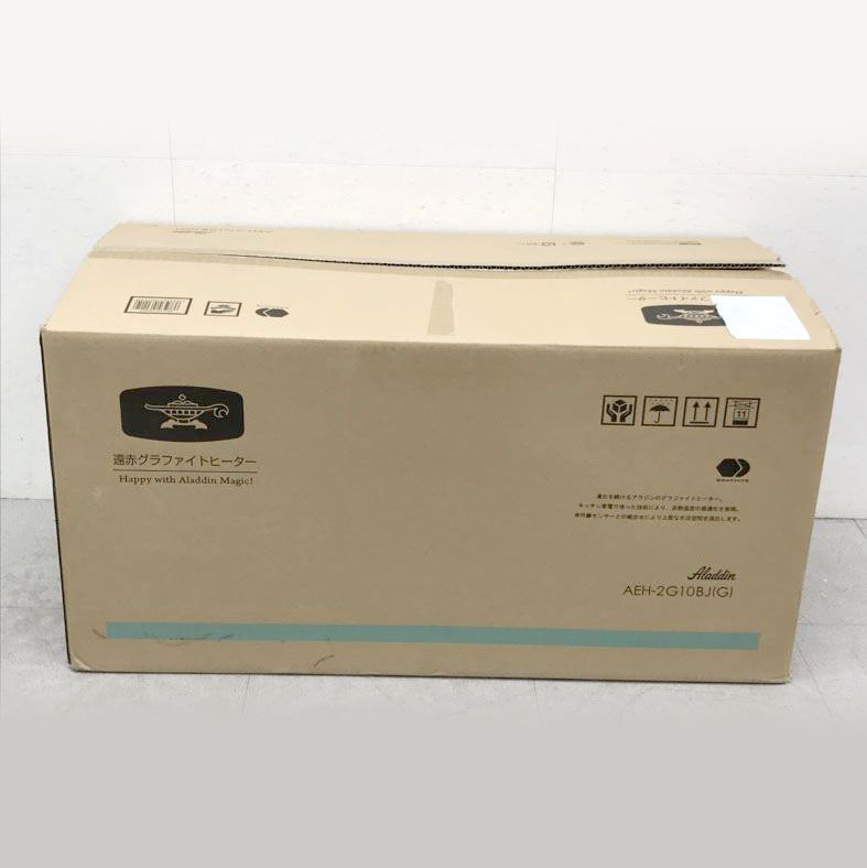 D8369◆♥ 遠赤グラファイトヒーター グラファイトeヒーター 2灯管 遠赤外線 自動首振り 速暖 空調 暖房器具 アラジン AEH-2G10BJ
