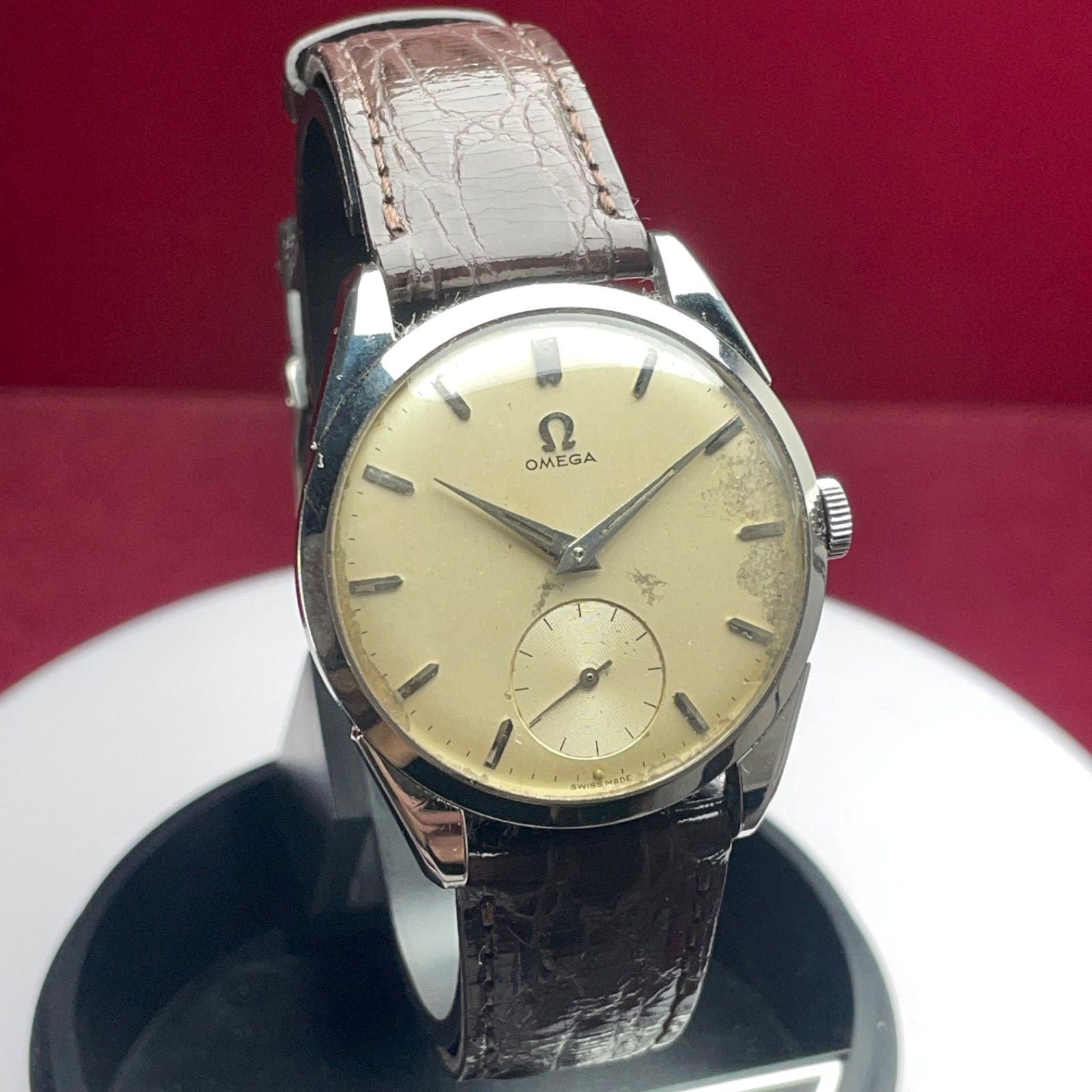 1958年製 OMEGA オメガ 30mmキャリバー 手巻 スモセコ Cal.267 