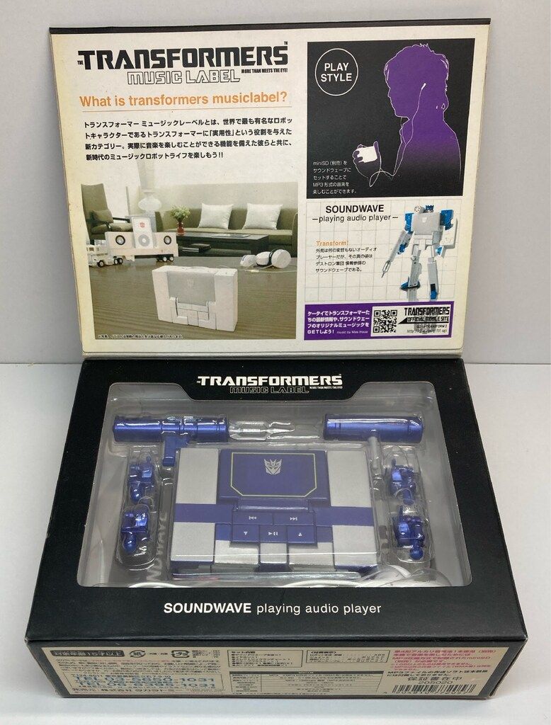 タカラトミー トランスフォーマー ミュージックレーベル サウンドウェーブ ブラスターブラック MP3プレイヤー 中古非常に良いタカラトミー TRANSFORMERS MUSIC LABEL CONVOY