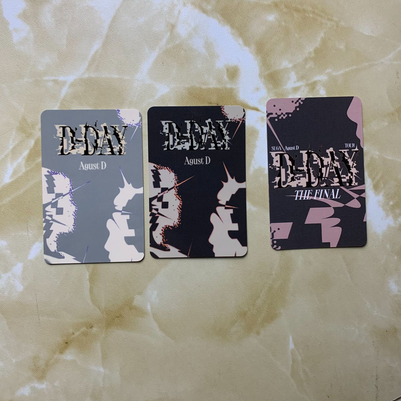 SUGA シュガ ミンユンギ Agust D TOUR D-DAY in SEOUL ARMY ZONE DAY1 24日 25日 会場 未公開 トレカ フォトカード