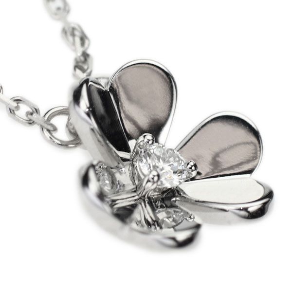 ヴァンクリーフ＆アーペル K18WG ダイヤモンド ペンダントネックレス  