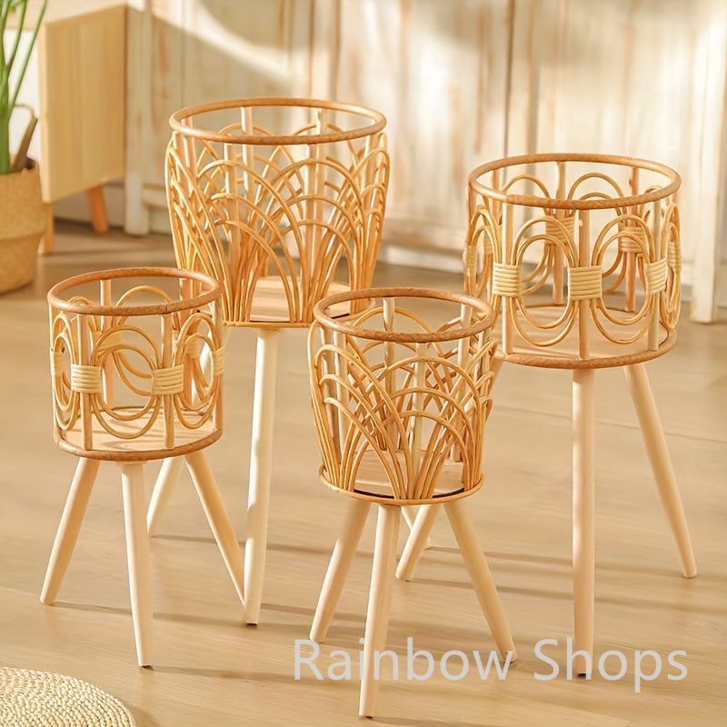 唐木 花台 5本脚 盆栽台 観葉植物 小物置き