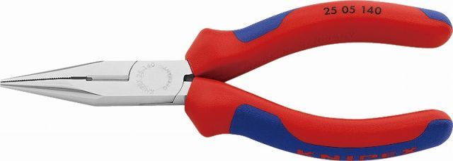 クニペックス(KNIPEX)クロームメッキラジオペンチ140mmコンフォートハンドル 2505-140
