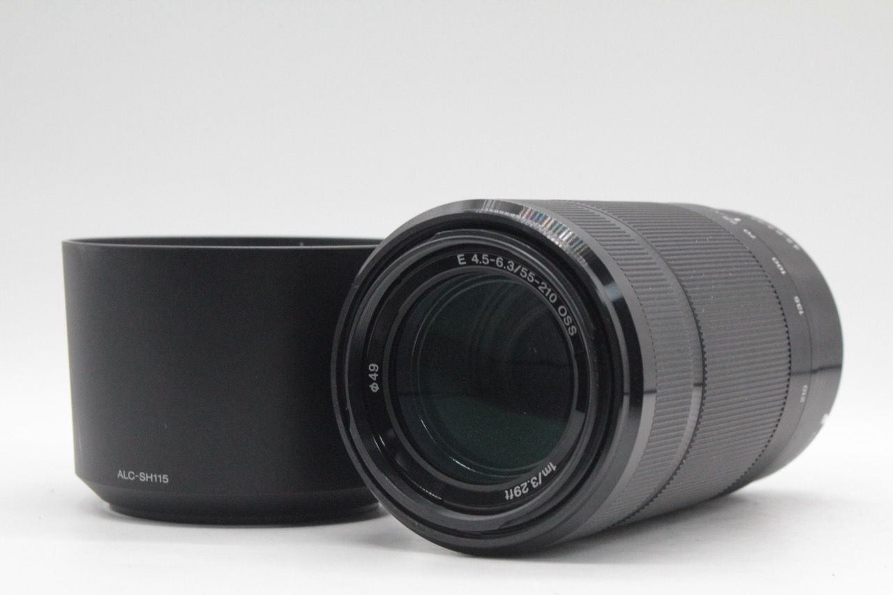 フードキャップ付き□SONY E 55-210mm F4.5-6.3 OSS 中古：B(並品