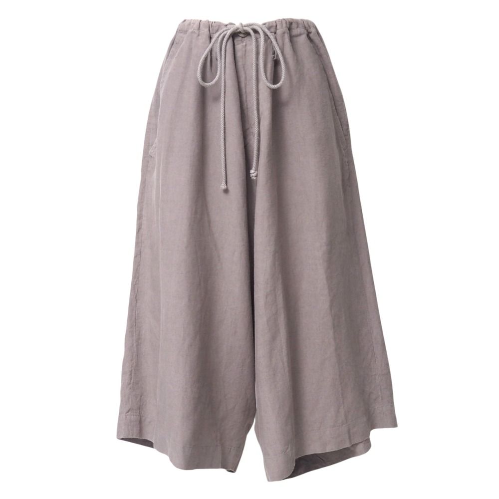 Y s Yohji Yamamoto ワイズ ヨウジヤマモト ショートパンツ サイズ2 ワイドパンツ ハーフパンツ ショーツ 七分丈 総リネン ブランド古着 20250912|RA5974