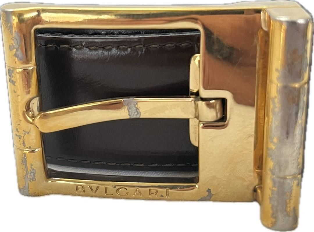 BVLGARI ベルト バックル スクエア レザー 黒 ゴールド金具 ロゴ 楽天市場】BVLGARI ブルガリ スクエアロゴ ベルト レザー