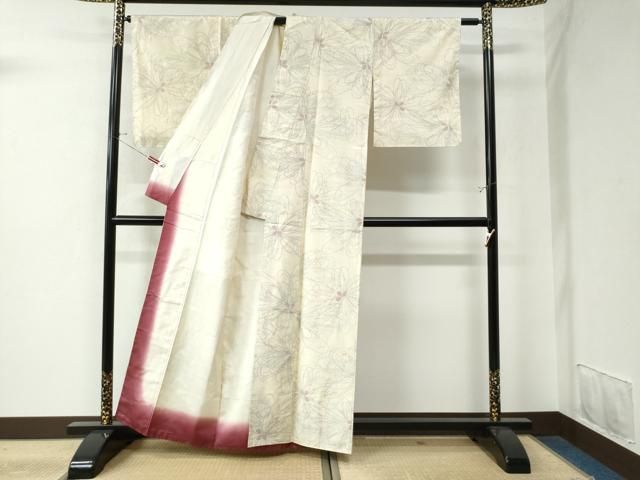 平和屋着物○上質な紬 舞花文 正絹 逸品 未使用 CAAU3026yc - メルカリ 