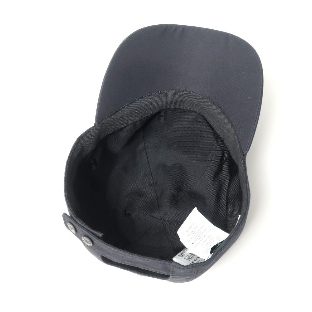 未使用に近い】HERMES セリエ キャップ 56 BLACK エプロンドール