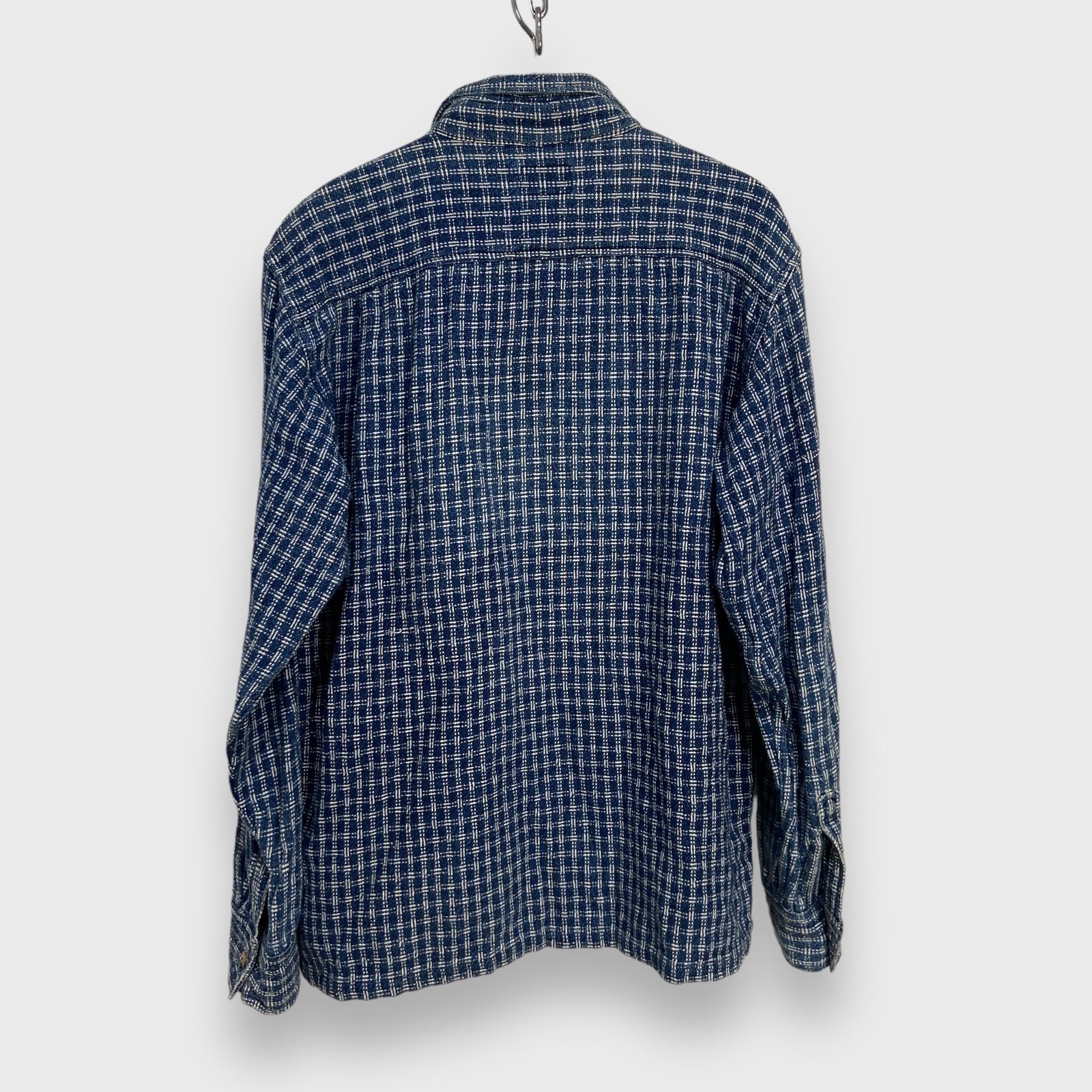 GAIJIN MADE☆Chiang mai DELUXE☆針子藍染シャツ☆チェック柄  