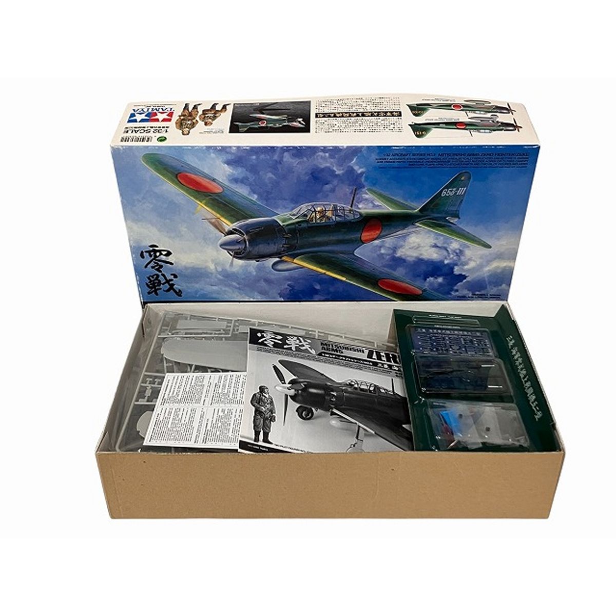 タミヤ 60309 三菱 海軍零式艦上戦闘機52型 1|32 フルディスプレイモデル キット プラモデル 未組立 ジャンク O10390937